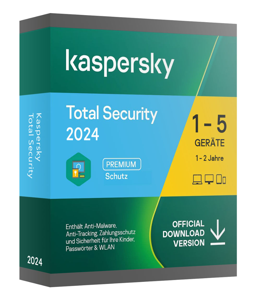 Kaspersky Total Security 2024 - 1 Jahr - 1 Gerät