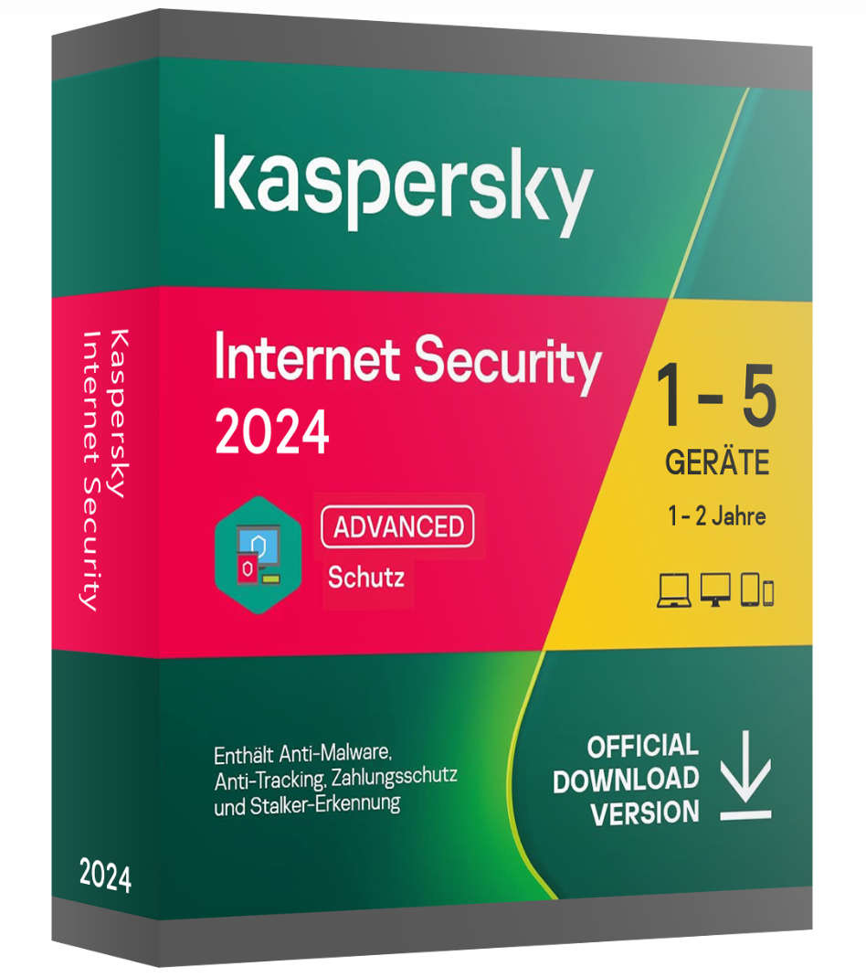 Kaspersky Internet Security 2024 - 1 Jahr - 1 Gerät